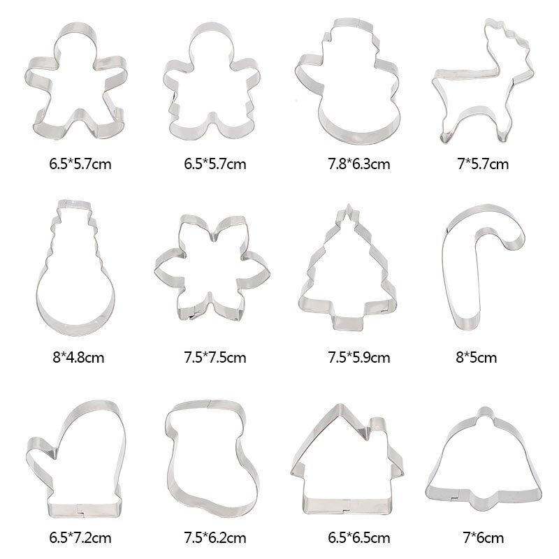 5Pcs/set Christmas Cookie Cutter Gingerbread Xmas Tree Mold Christmas Cake Decoration Tool Navidad Gift DIY Baking Biscuit Mould 5Pcs/set Christmas Cookie Cutter Gingerbread Xmas Tree Mold Christmas Cake Decoration Tool Navidad Gift DIY Baking Biscuit Mould