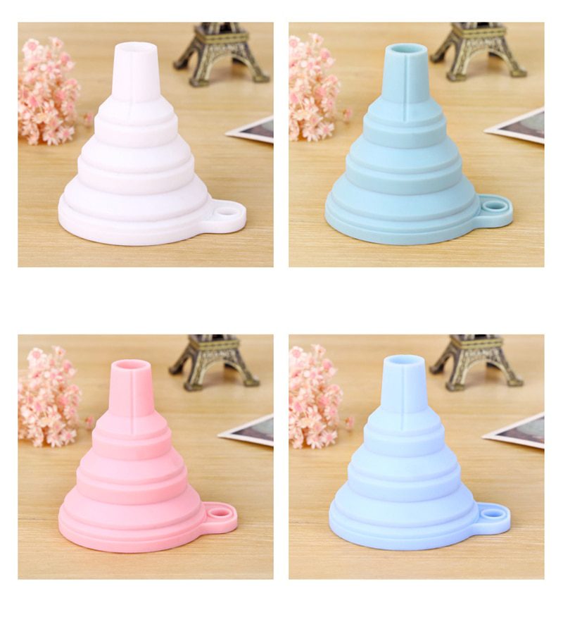 Foldable Funnel Silicone Collapsible Funnel Portable Funnels for Fuel Hopper Collapsible Beer/ Oil Funnels Kitchen Tools