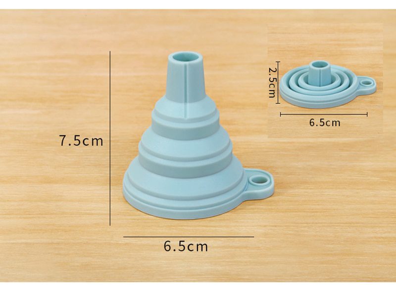 Foldable Funnel Silicone Collapsible Funnel Portable Funnels for Fuel Hopper Collapsible Beer/ Oil Funnels Kitchen Tools