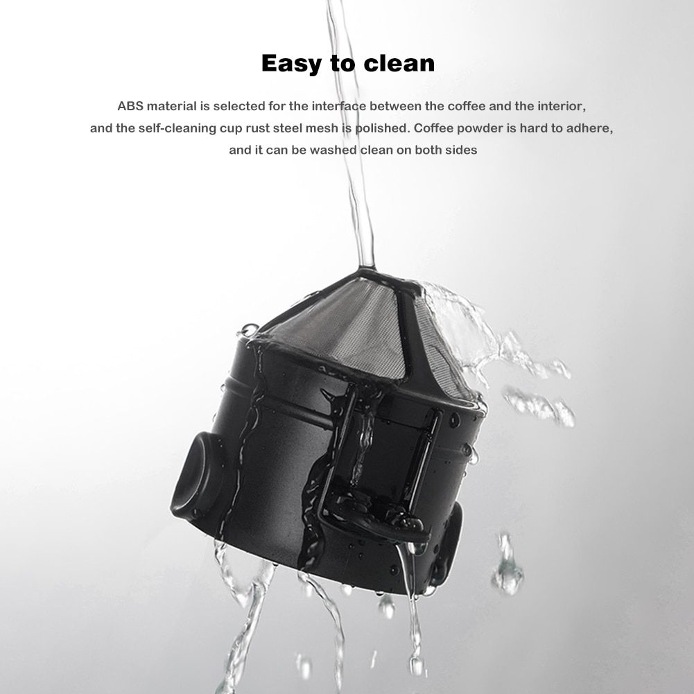 Foldable Portable  Coffee Filter Coffee Maker Stainless Steel Drip Coffee Tea Holder Reusable Paperless Pour Over Coffee Dripper