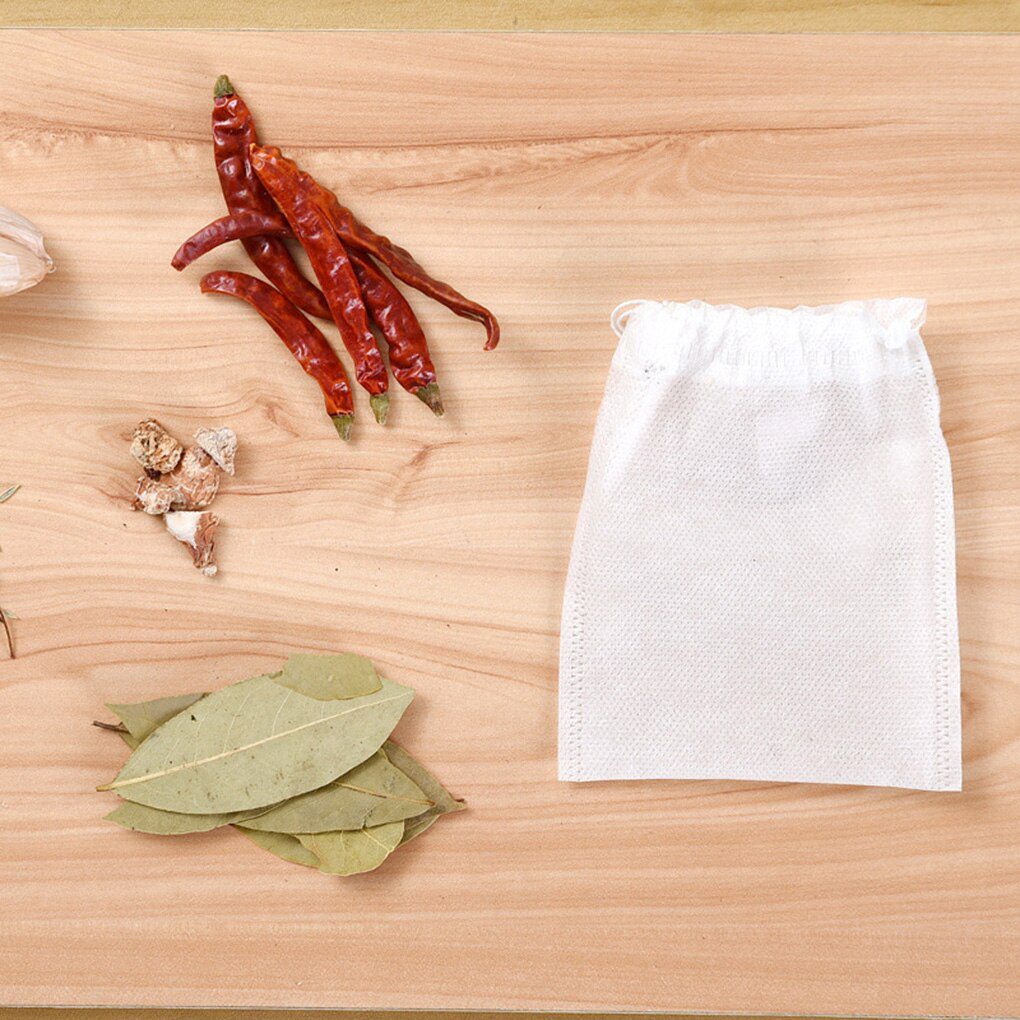 100Pcs/Lot Teabags 5 x 7CM Empty Scented Tea Bags With String Heal Seal Filter Paper for Herb Loose Tea