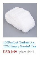 100Pcs/Lot Teabags 5 x 7CM Empty Scented Tea Bags With String Heal Seal Filter Paper for Herb Loose Tea
