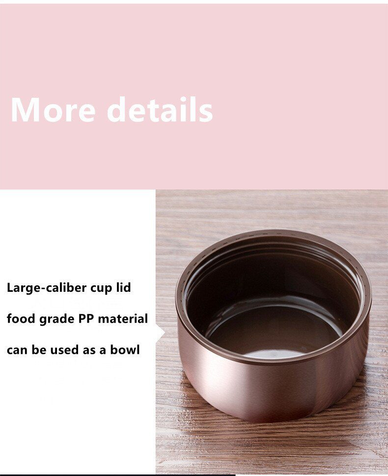 Food Thermal Jar Soup Gruel 316 Stainless Steel Vacuum Lunch Box Office Insulated Thermos Containers Spoon Bag 600/800/1000ML