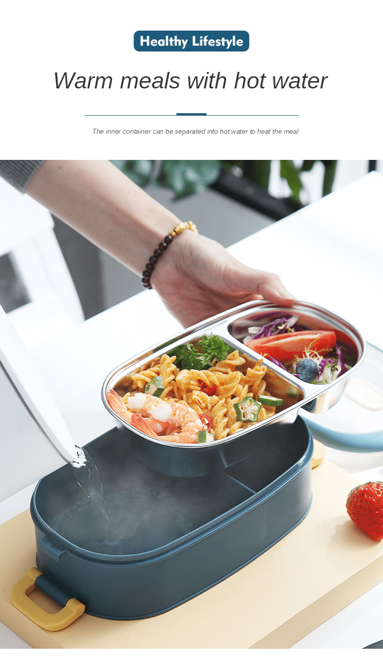 Multi-Layer Bento Box Japanese Style Portable Outdoor 304 Stainless Steel Thermal Lunch Box for Kids with Compartment Food Boxs