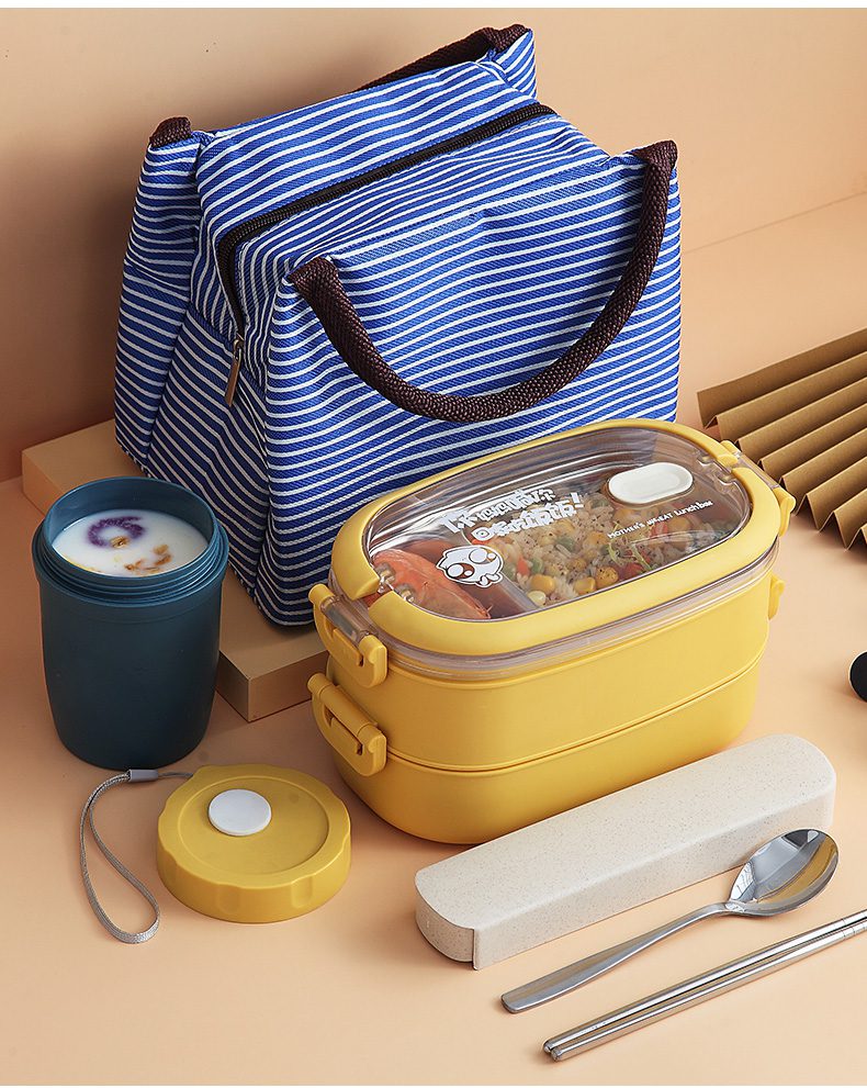 Multi-Layer Bento Box Japanese Style Portable Outdoor 304 Stainless Steel Thermal Lunch Box for Kids with Compartment Food Boxs
