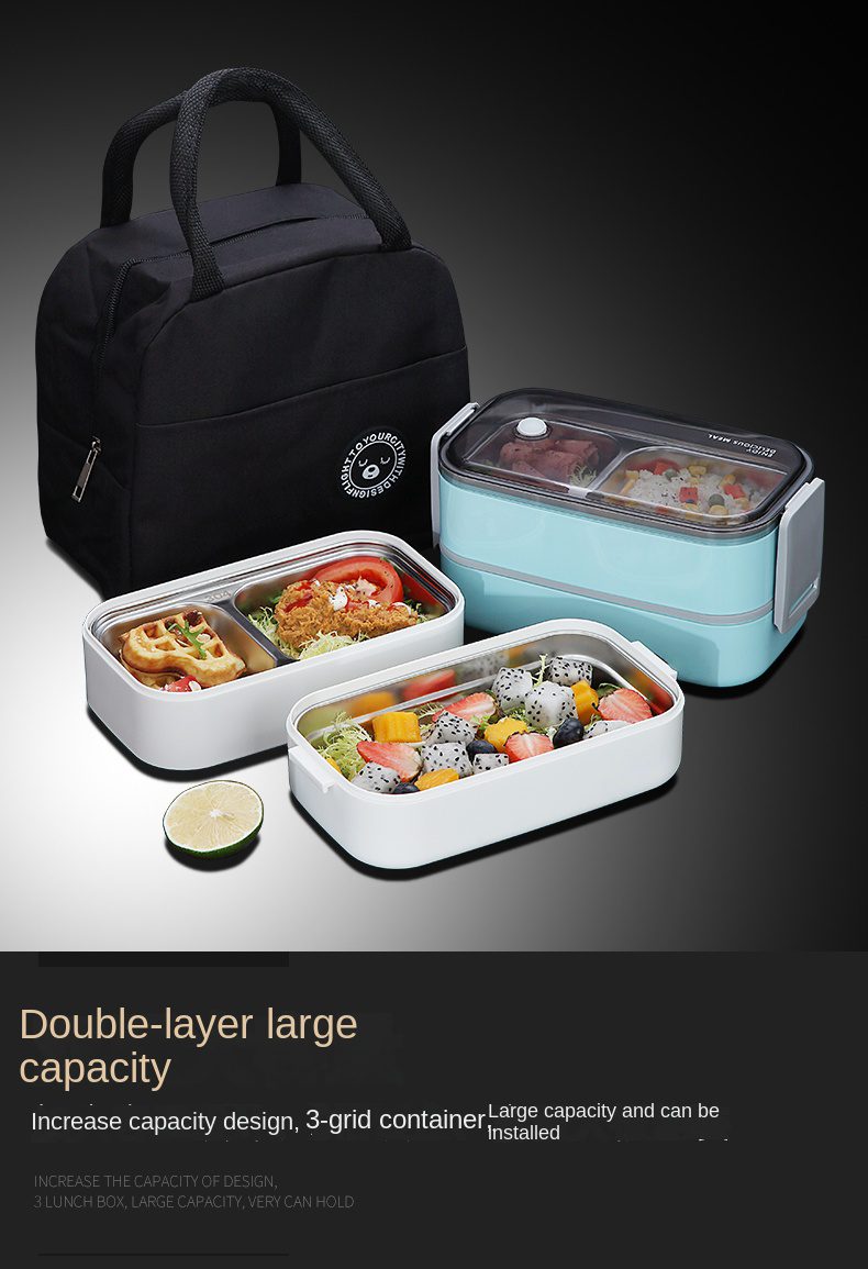 304 stainless steel lunch box for Adults Kids School Office 1/2 Layers Microwavable portable Grids bento Food Storage Containers 304 stainless steel lunch box for Adults Kids School Office 1/2 Layers Microwavable portable Grids bento Food Storage Containers