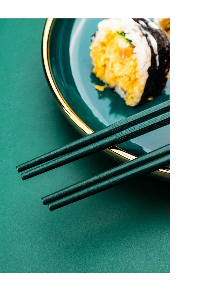 5Pairs High Quality Japanese Non-Slip Chopsticks Korean Home Hotel Restaurant Portable Healthy Food Stick For Sushi Chopsticks