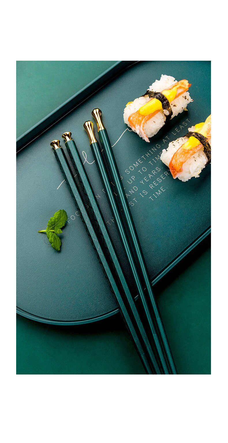 5Pairs High Quality Japanese Non-Slip Chopsticks Korean Home Hotel Restaurant Portable Healthy Food Stick For Sushi Chopsticks