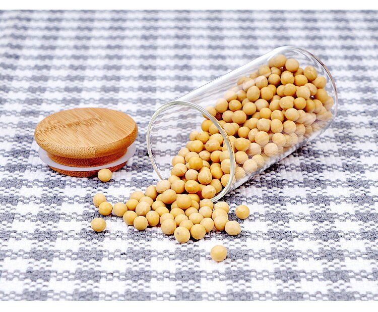 Mason Candy Jar For Spices Glass bamboo Cover Container Glass Jars With Lids Cookie Jar Kitchen Jars And Lids Wholesale