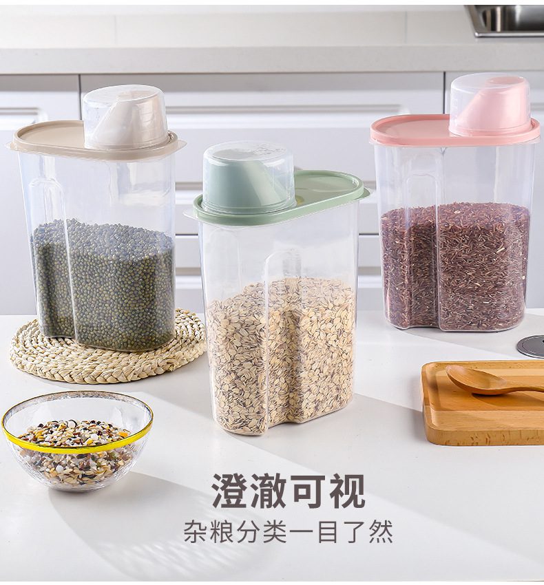 Plastic Cereal Dispenser Storage Box Kitchen Food Grain Rice Container Nice Kitchen Rice Storage Box Flour Grain Storage Plastic Cereal Dispenser Storage Box Kitchen Food Grain Rice Container Nice Kitchen Rice Storage Box Flour Grain Storage