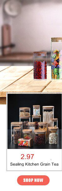 Glass Jar With Lid Cookie Kitchen Storage Jars And Lids Mason Candy Spices Glass Container Wholesale Condiments Organizer