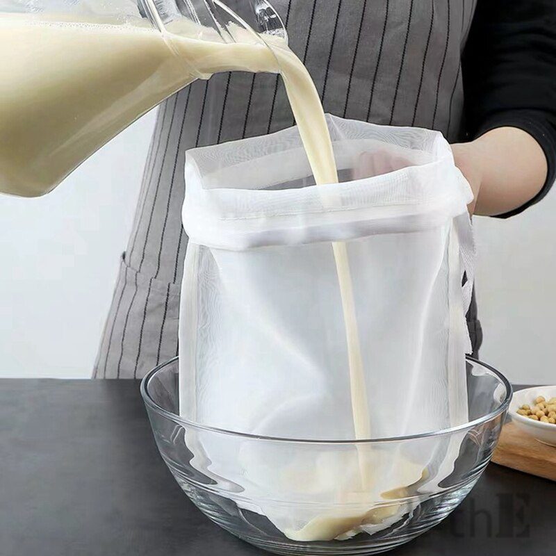 Soy Milk Wine Filter Bag Nut Milk Bag Tea Coffee Oil Yogurt Filter Net Mesh Kitchen Food Reusable Nylon Filter Bags Strainer Soy Milk Wine Filter Bag Nut Milk Bag Tea Coffee Oil Yogurt Filter Net Mesh Kitchen Food Reusable Nylon Filter Bags Strainer