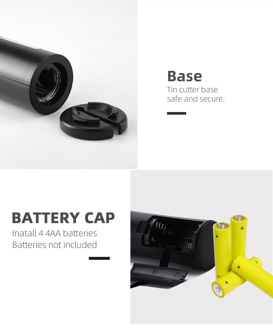 Electric Wine Opener Automatic Corkscrew Wine Openers for Beer Rechargeable Bottle Opener Foil Cutter Kitchen Bar Can Opener