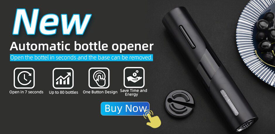 Electric Wine Opener Automatic Corkscrew Wine Openers for Beer Rechargeable Bottle Opener Foil Cutter Kitchen Bar Can Opener Electric Wine Opener Automatic Corkscrew Wine Openers for Beer Rechargeable Bottle Opener Foil Cutter Kitchen Bar Can Opener