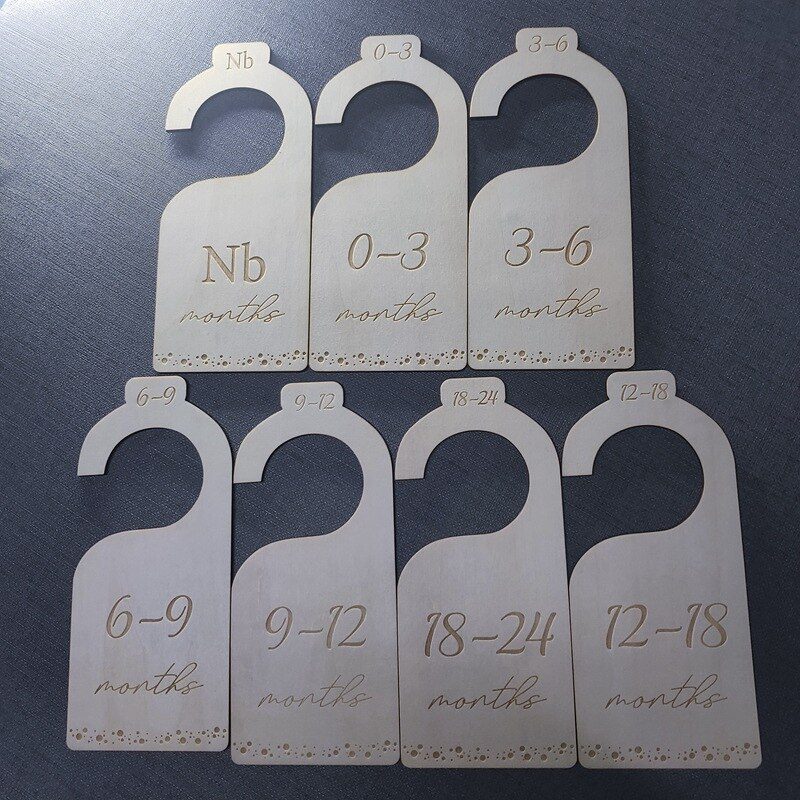 7Pc/Set Newborn 24 Months Baby Closet Dividers Wood Nursery Clothes Organizers Infant Wardrobe Divider Label for 0-7 Years Old 7Pc/Set Newborn 24 Months Baby Closet Dividers Wood Nursery Clothes Organizers Infant Wardrobe Divider Label for 0-7 Years Old