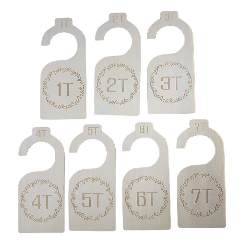7Pc/Set Newborn 24 Months Baby Closet Dividers Wood Nursery Clothes Organizers Infant Wardrobe Divider Label for 0-7 Years Old 7Pc/Set Newborn 24 Months Baby Closet Dividers Wood Nursery Clothes Organizers Infant Wardrobe Divider Label for 0-7 Years Old