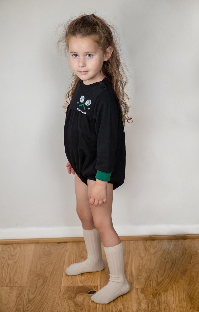 Children 2022 fall winter cotton girl dress boy girl sweatshirt tennis printed dress top & romper family matching clothes