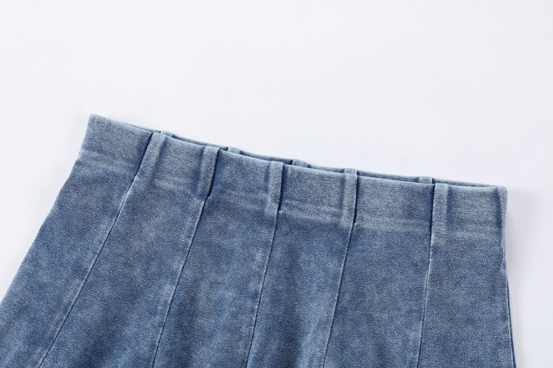 kids girl spring summer strechy striped half zipper tee with casual skirts Mom daughter fashion sporty family matching clothing