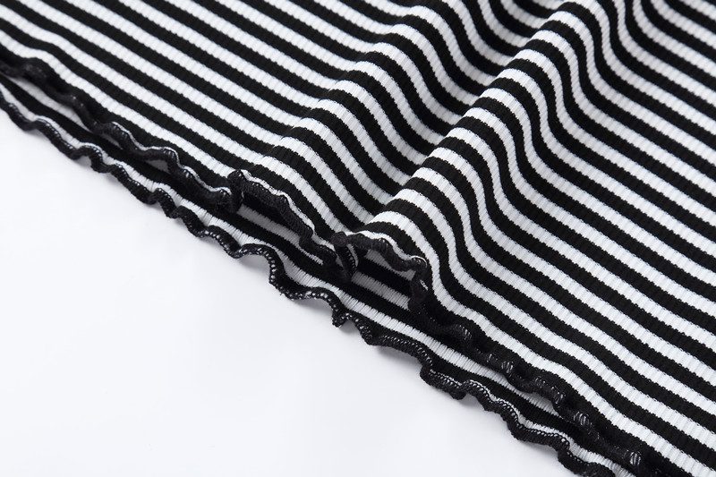 kids girl spring summer strechy striped half zipper tee with casual skirts Mom daughter fashion sporty family matching clothing