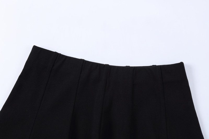 kids girl spring summer strechy striped half zipper tee with casual skirts Mom daughter fashion sporty family matching clothing