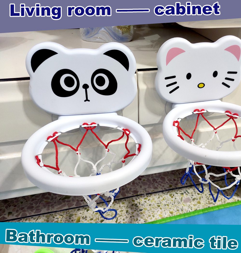 Baby Kids Mini Shooting Basket Bathtub Water Play Set Basketball Backboard with 3 Balls Funny Shower Bath Fun Toys for Toddlers