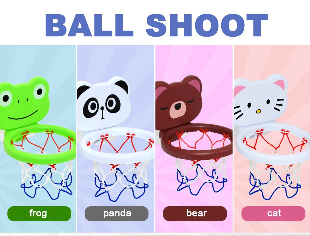 Baby Kids Mini Shooting Basket Bathtub Water Play Set Basketball Backboard with 3 Balls Funny Shower Bath Fun Toys for Toddlers