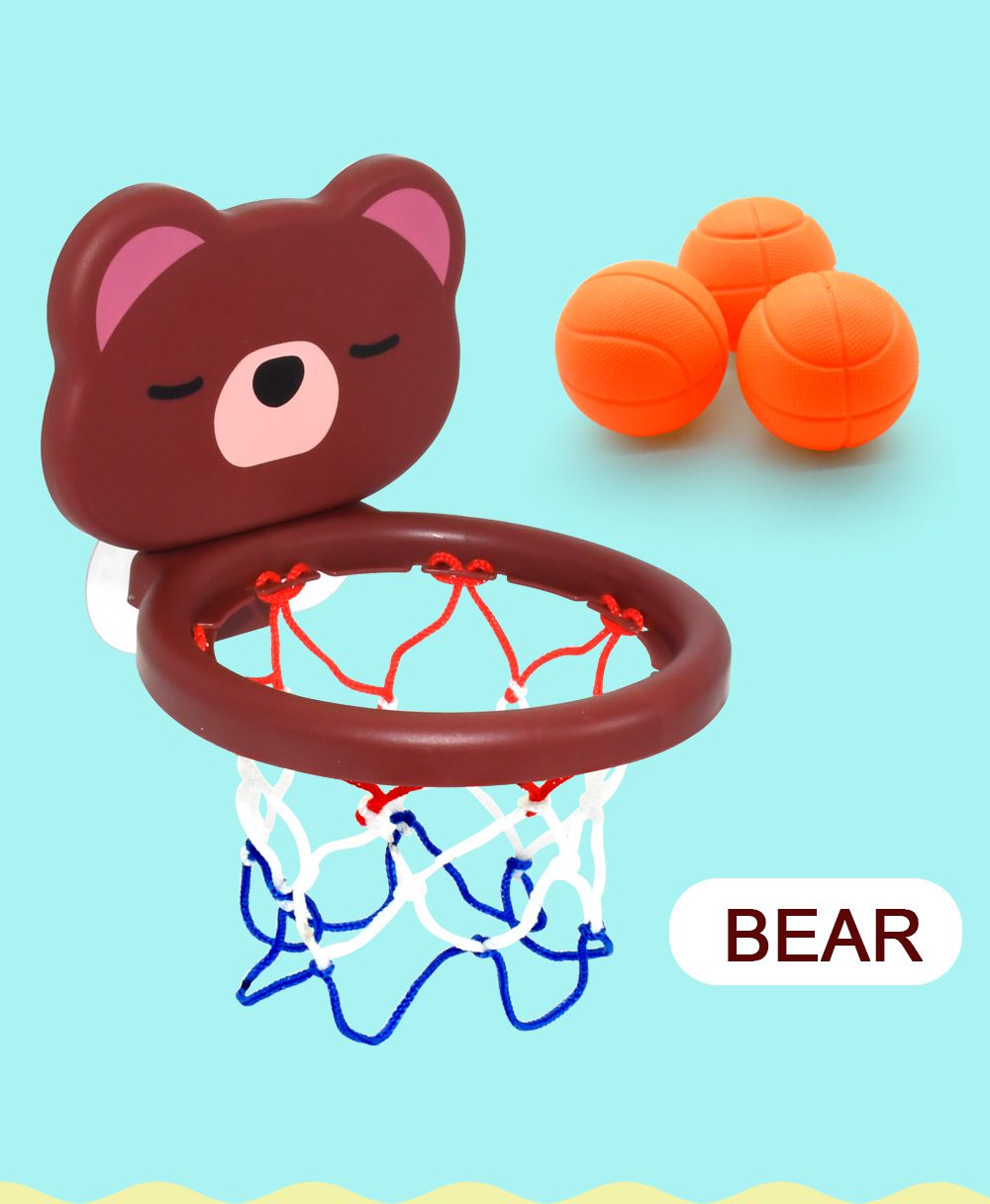 Baby Kids Mini Shooting Basket Bathtub Water Play Set Basketball Backboard with 3 Balls Funny Shower Bath Fun Toys for Toddlers