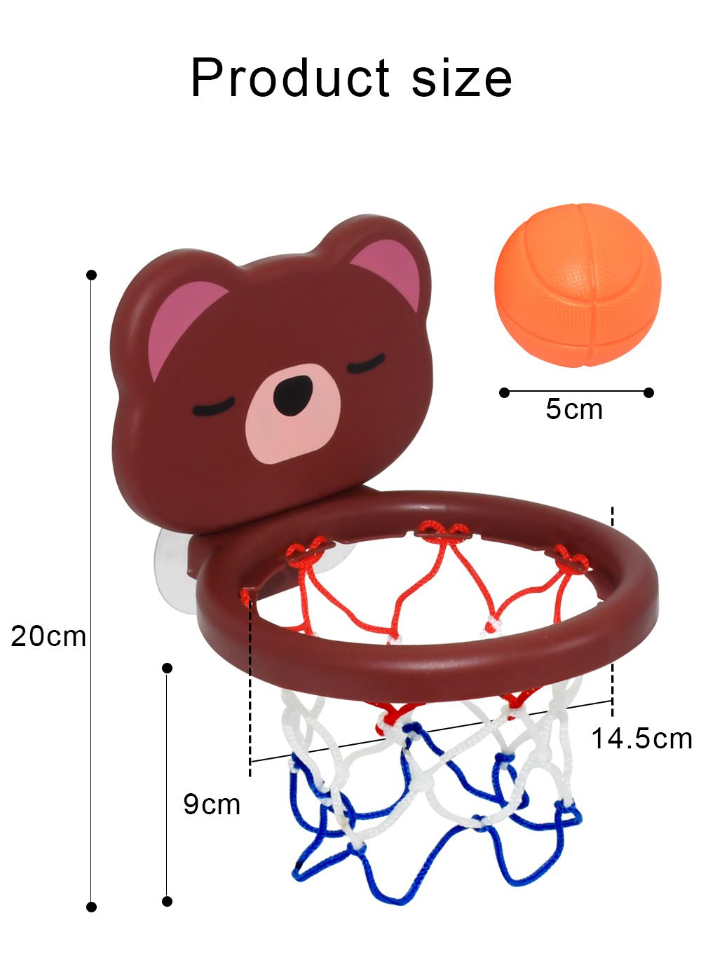 Baby Kids Mini Shooting Basket Bathtub Water Play Set Basketball Backboard with 3 Balls Funny Shower Bath Fun Toys for Toddlers