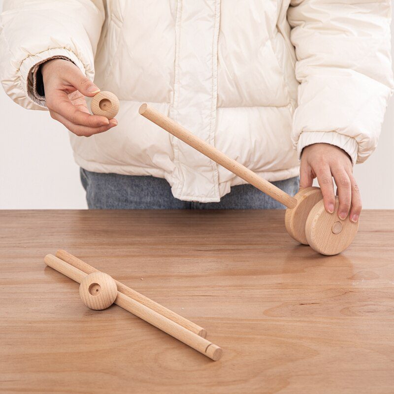 7Pcs  Assembly Rattles Bracket Set Infant Crib Mobile Bed Bell Bracket Protection Newborn Baby Toys Wooden Bed Bell Accessories