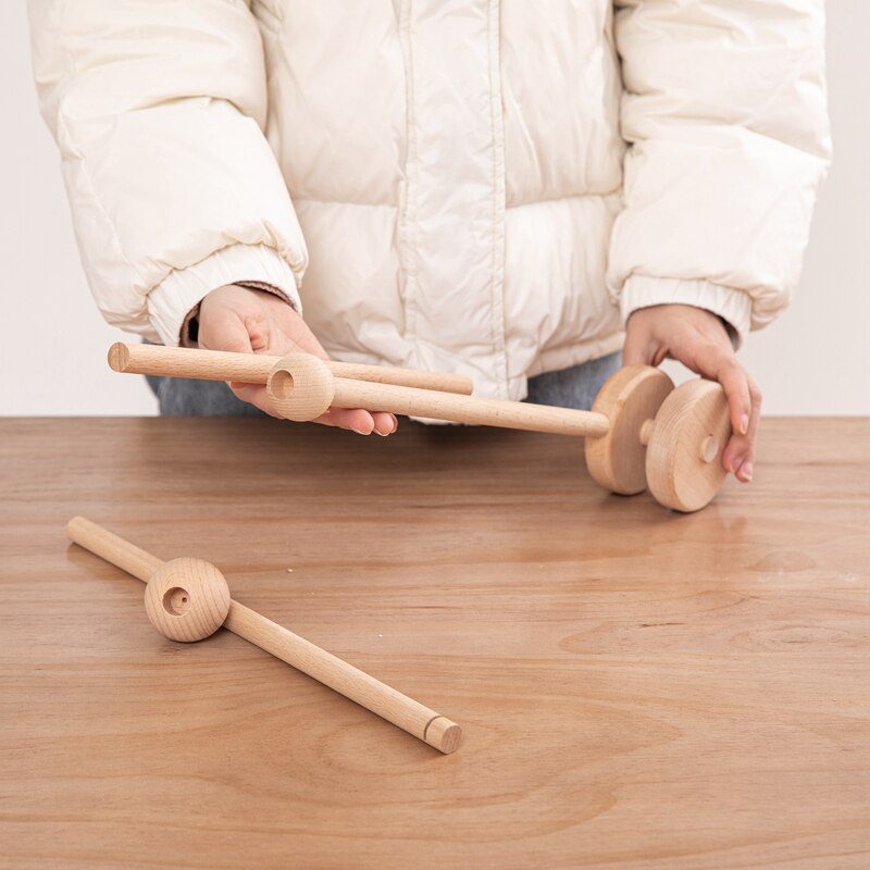 7Pcs  Assembly Rattles Bracket Set Infant Crib Mobile Bed Bell Bracket Protection Newborn Baby Toys Wooden Bed Bell Accessories