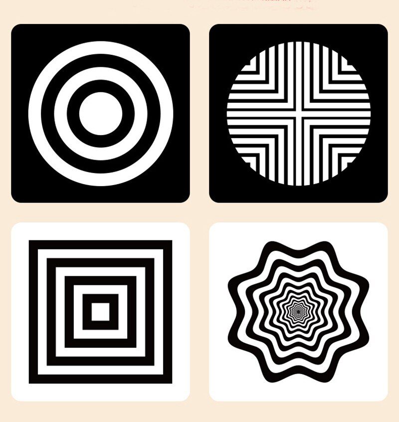 Montessori Baby Visual Stimulation Card Black White High Contrast Flash Cards for Kids Educational Sensory Book Baby Flashcard