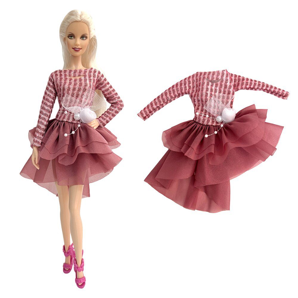 Mix Style 1 Pcs Outfit For 1/6 Doll New Arrival Dress Fashion Skirt  Modern Princess Clothes  For Barbie Doll Accessories JJ