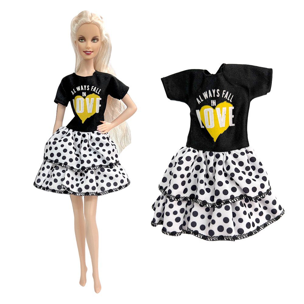 Mix Style 1 Pcs Outfit For 1/6 Doll New Arrival Dress Fashion Skirt  Modern Princess Clothes  For Barbie Doll Accessories JJ