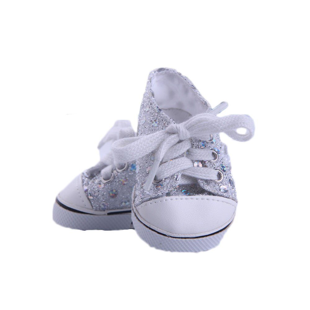 14 Styles 7 cm Canvas Doll Shoes Clothes Accessories For 43 cm Born Baby Clothes 18 Inch American Doll Girl Toy Our Generation