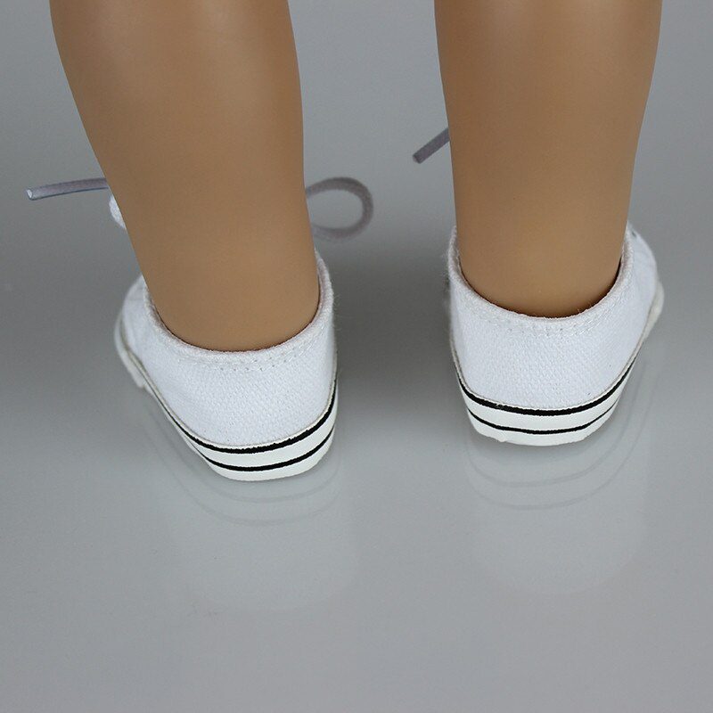 14 Styles 7 cm Canvas Doll Shoes Clothes Accessories For 43 cm Born Baby Clothes 18 Inch American Doll Girl Toy Our Generation