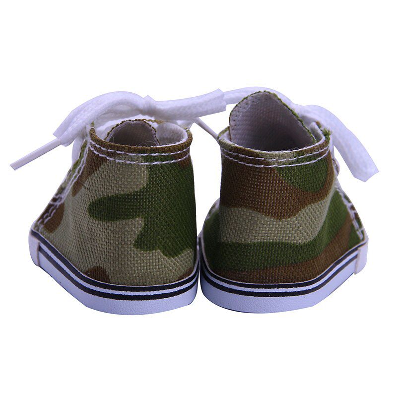 14 Styles 7 cm Canvas Doll Shoes Clothes Accessories For 43 cm Born Baby Clothes 18 Inch American Doll Girl Toy Our Generation