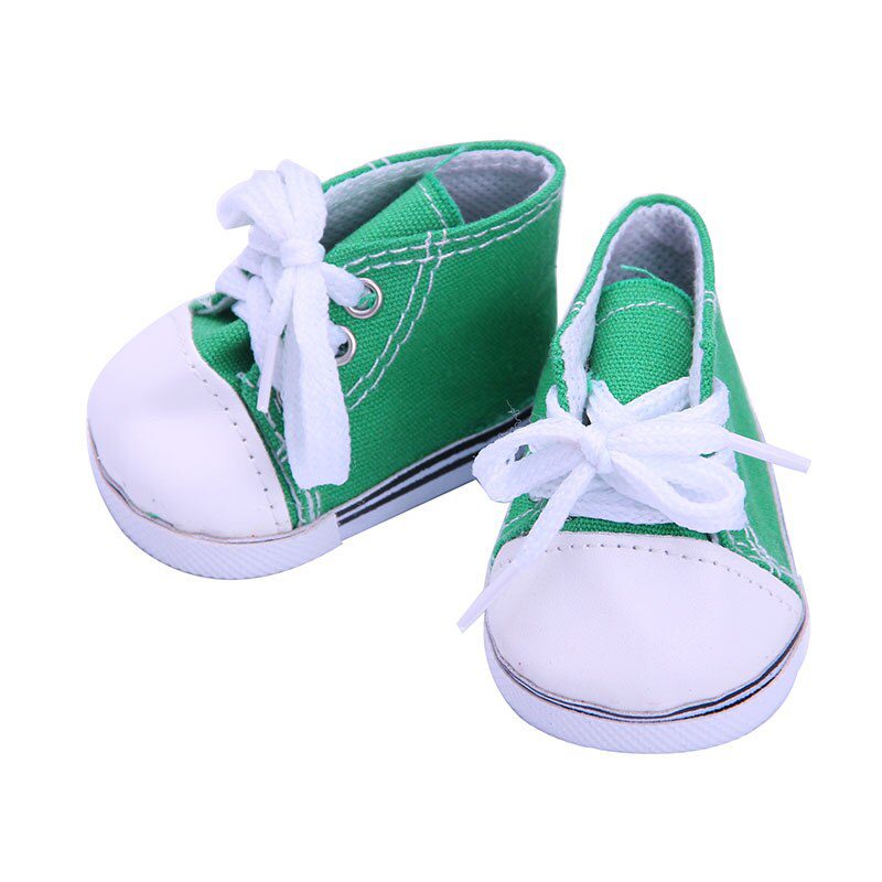 14 Styles 7 cm Canvas Doll Shoes Clothes Accessories For 43 cm Born Baby Clothes 18 Inch American Doll Girl Toy Our Generation