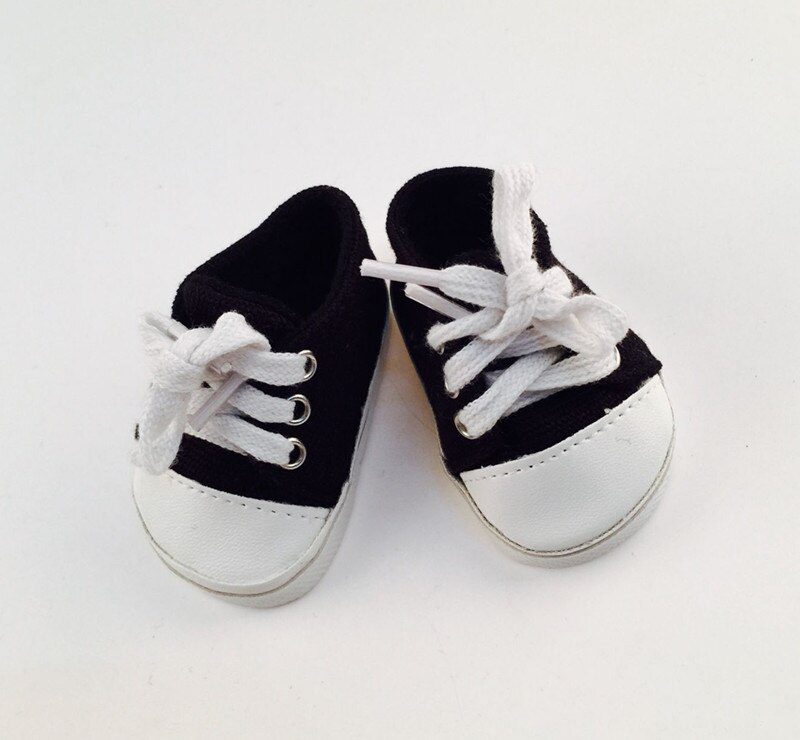 14 Styles 7 cm Canvas Doll Shoes Clothes Accessories For 43 cm Born Baby Clothes 18 Inch American Doll Girl Toy Our Generation