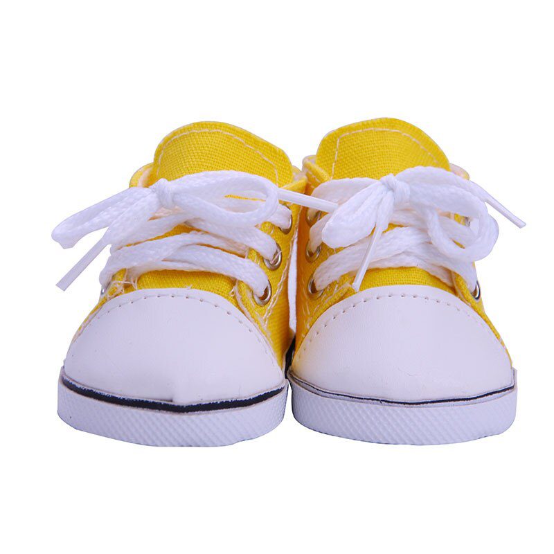 14 Styles 7 cm Canvas Doll Shoes Clothes Accessories For 43 cm Born Baby Clothes 18 Inch American Doll Girl Toy Our Generation