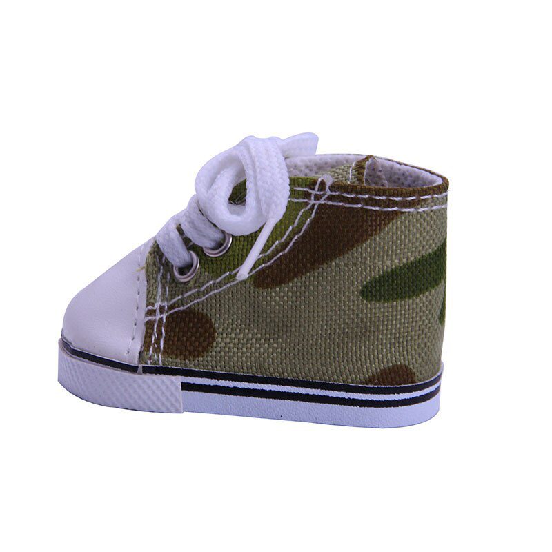 14 Styles 7 cm Canvas Doll Shoes Clothes Accessories For 43 cm Born Baby Clothes 18 Inch American Doll Girl Toy Our Generation