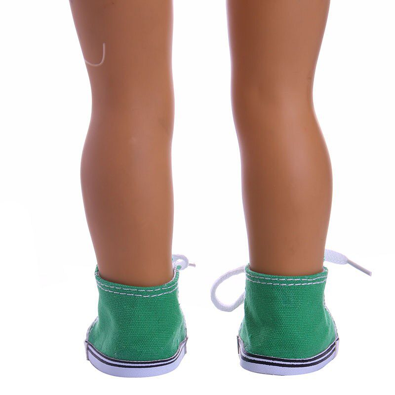 14 Styles 7 cm Canvas Doll Shoes Clothes Accessories For 43 cm Born Baby Clothes 18 Inch American Doll Girl Toy Our Generation