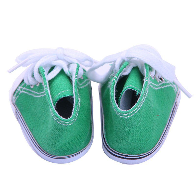 14 Styles 7 cm Canvas Doll Shoes Clothes Accessories For 43 cm Born Baby Clothes 18 Inch American Doll Girl Toy Our Generation