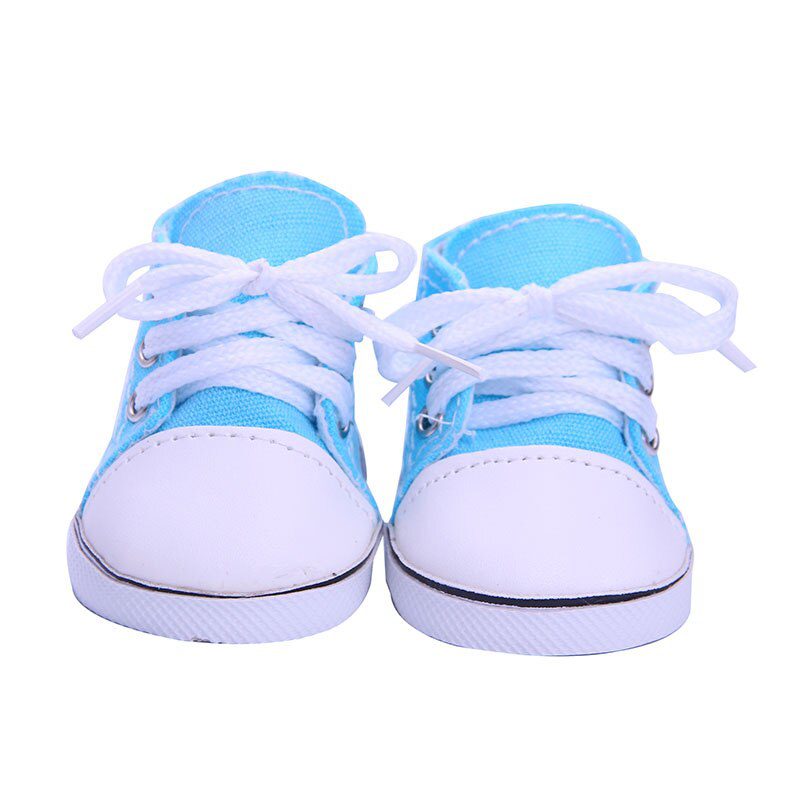 14 Styles 7 cm Canvas Doll Shoes Clothes Accessories For 43 cm Born Baby Clothes 18 Inch American Doll Girl Toy Our Generation