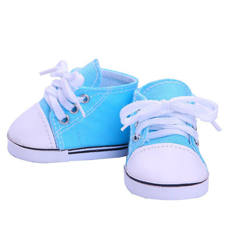 14 Styles 7 cm Canvas Doll Shoes Clothes Accessories For 43 cm Born Baby Clothes 18 Inch American Doll Girl Toy Our Generation