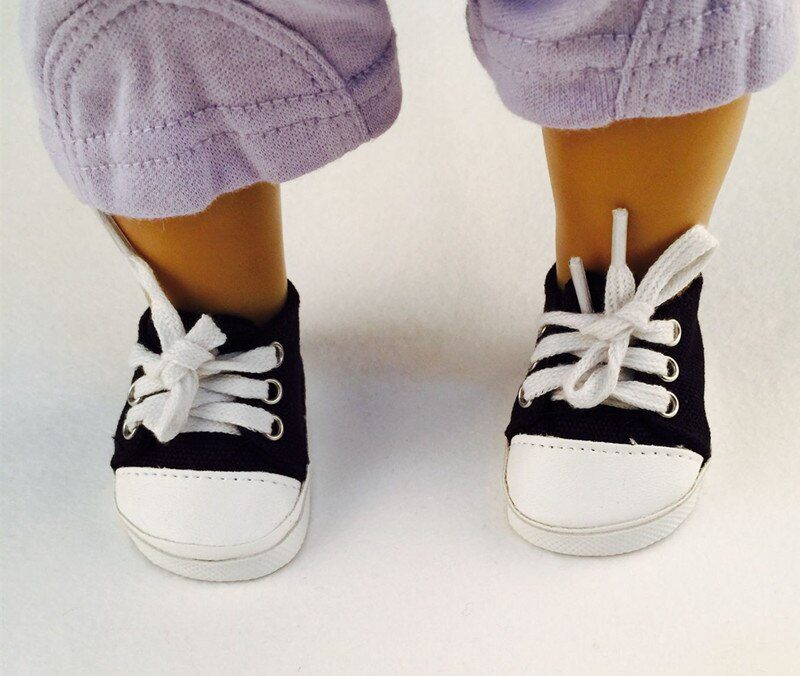 14 Styles 7 cm Canvas Doll Shoes Clothes Accessories For 43 cm Born Baby Clothes 18 Inch American Doll Girl Toy Our Generation