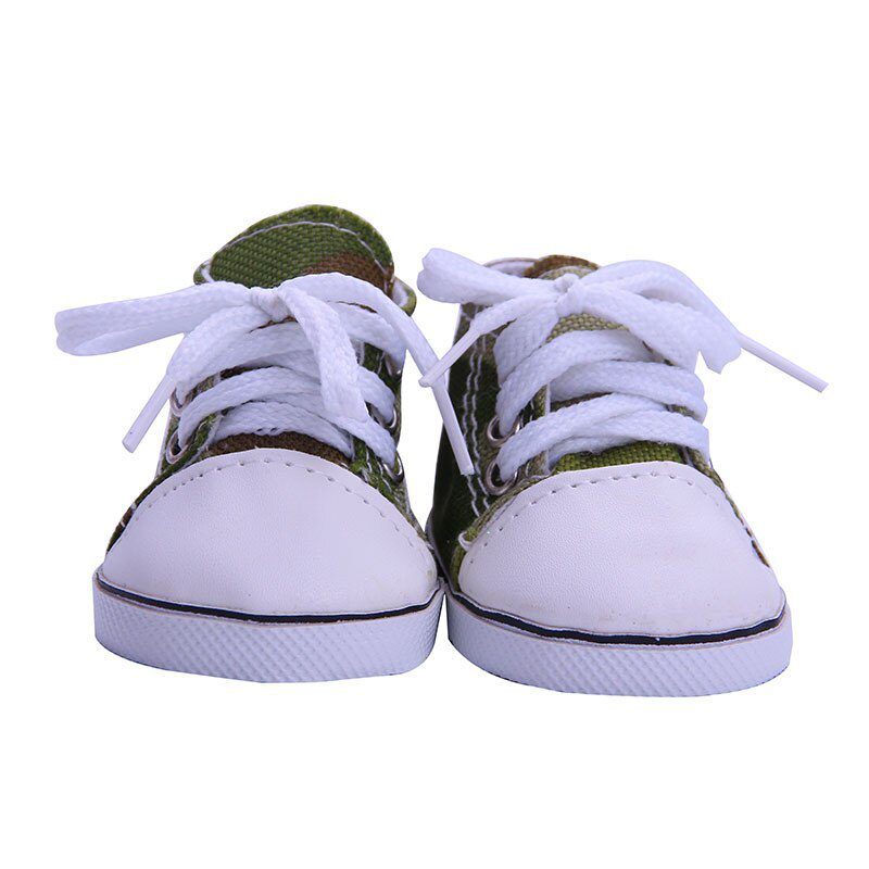14 Styles 7 cm Canvas Doll Shoes Clothes Accessories For 43 cm Born Baby Clothes 18 Inch American Doll Girl Toy Our Generation