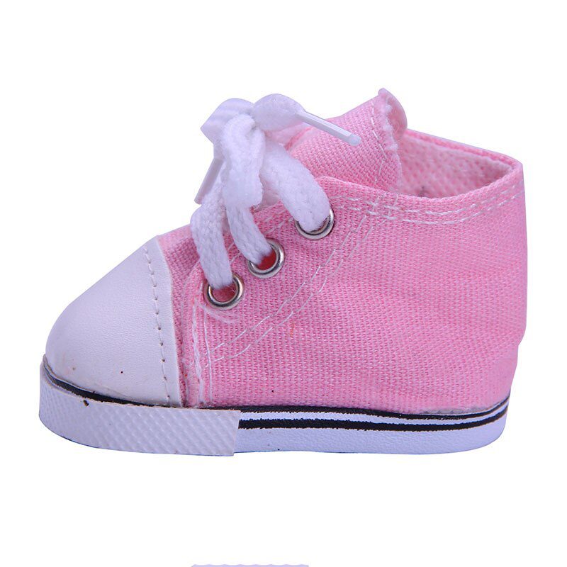 14 Styles 7 cm Canvas Doll Shoes Clothes Accessories For 43 cm Born Baby Clothes 18 Inch American Doll Girl Toy Our Generation