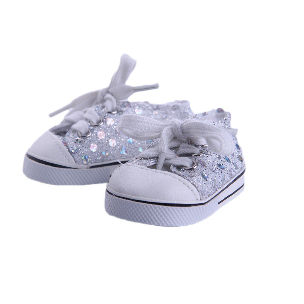 14 Styles 7 cm Canvas Doll Shoes Clothes Accessories For 43 cm Born Baby Clothes 18 Inch American Doll Girl Toy Our Generation