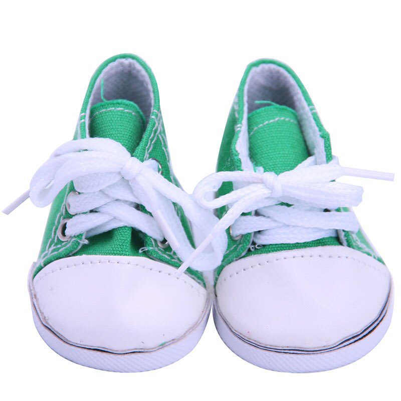 14 Styles 7 cm Canvas Doll Shoes Clothes Accessories For 43 cm Born Baby Clothes 18 Inch American Doll Girl Toy Our Generation