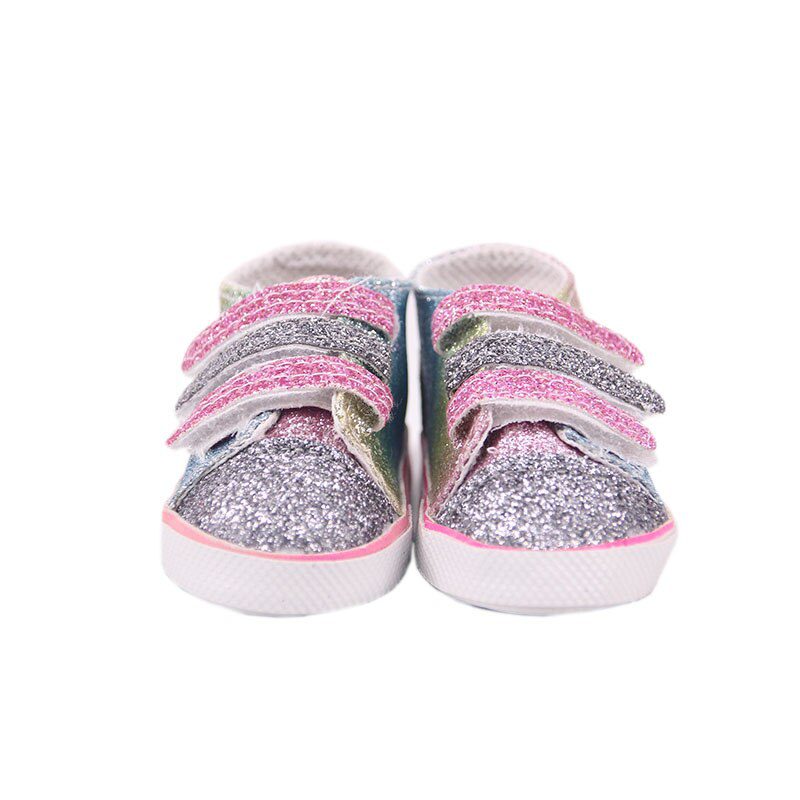14 Styles 7 cm Canvas Doll Shoes Clothes Accessories For 43 cm Born Baby Clothes 18 Inch American Doll Girl Toy Our Generation
